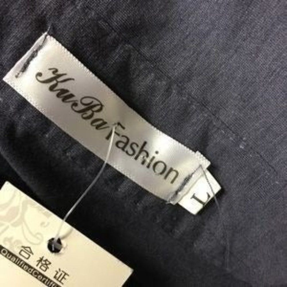 Kids Long Sleeve Polo Shirt Collared Neck Casual KUBA Fashion New Gray V-Neck - Picture 6 of 6